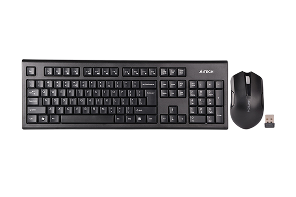 Клавиатура + мышь A4Tech 3000NS клав:черный мышь:черный USB беспроводная Multimedia A4Tech 3000NS