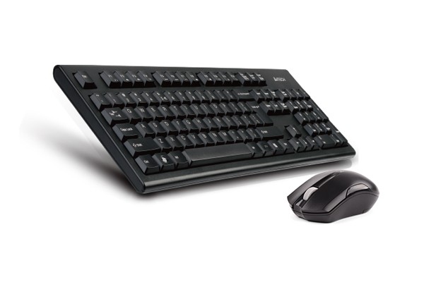 Клавиатура + мышь A4Tech 3000NS клав:черный мышь:черный USB беспроводная Multimedia A4Tech 3000NS
