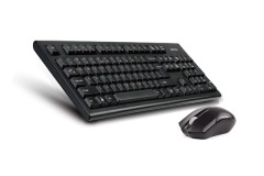 Клавиатура + мышь A4Tech 3000NS клав:черный мышь:черный USB беспроводная Multimedia A4Tech 3000NS