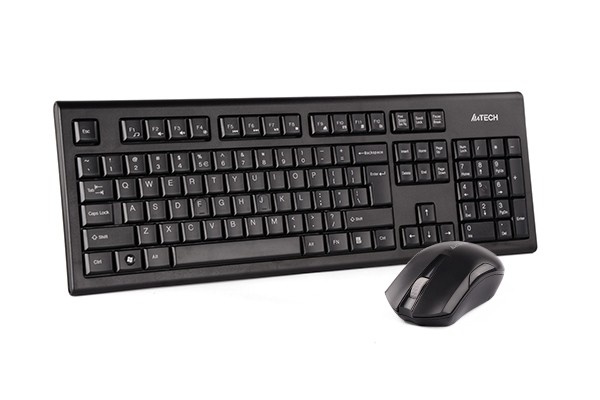 Клавиатура + мышь A4Tech 3000NS клав:черный мышь:черный USB беспроводная Multimedia A4Tech 3000NS
