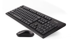 Клавиатура + мышь A4Tech 3000NS клав:черный мышь:черный USB беспроводная Multimedia A4Tech 3000NS