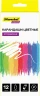Карандаши цв. Silwerhof Create 3мм шестигран. пластик ассорти 12цв. коробка/европод. ластик