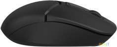 Мышь A4Tech Fstyler FB12S черный оптическая 1200dpi silent беспров. BT/Radio USB 2but (FB12S USB BLACK)