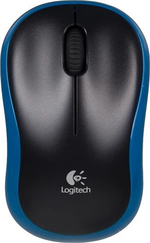 Мышь Logitech M185 черный/синий оптическая 1000dpi беспров. USB для ноутбука 2but (910-002632)