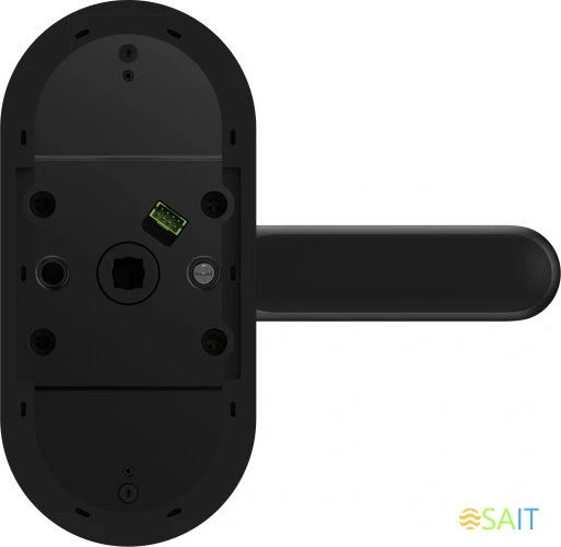 Умный замок Aqara Smart Door Lock U300 навесной разбл.отпеч.паль./код/пар/NFC/прил/мех.кл черный (DL-D02D_BL)