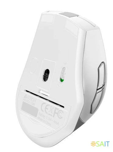 Мышь A4Tech Fstyler FG35 серебристый/белый оптическая 2000dpi беспров. USB 6but (FG35 SILVER)