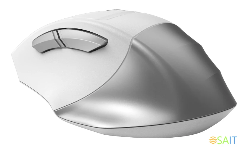 Мышь A4Tech Fstyler FG35 серебристый/белый оптическая 2000dpi беспров. USB 6but (FG35 SILVER)