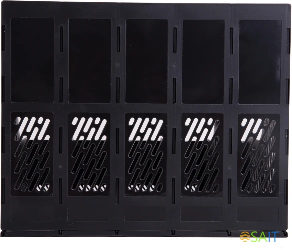 Лоток вертикальный Deli E9838black для бумаг 365x380x30мм черный