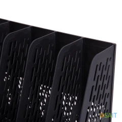 Лоток вертикальный Deli E9838black для бумаг 365x380x30мм черный