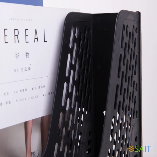 Лоток вертикальный Deli E9838black для бумаг 365x380x30мм черный