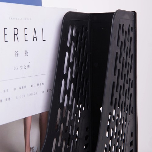 Лоток вертикальный Deli E9838black для бумаг 365x380x30мм черный