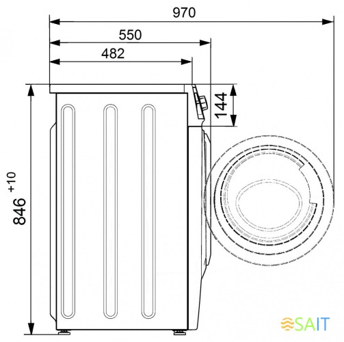 Стиральная машина Атлант СМА-70 C 105-00 класс: A+++ загр.фронтальная макс.:7кг белый