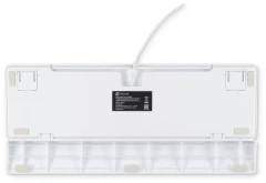 Клавиатура Оклик K951X механическая белый USB Multimedia LED (подставка для запястий) (1901079)