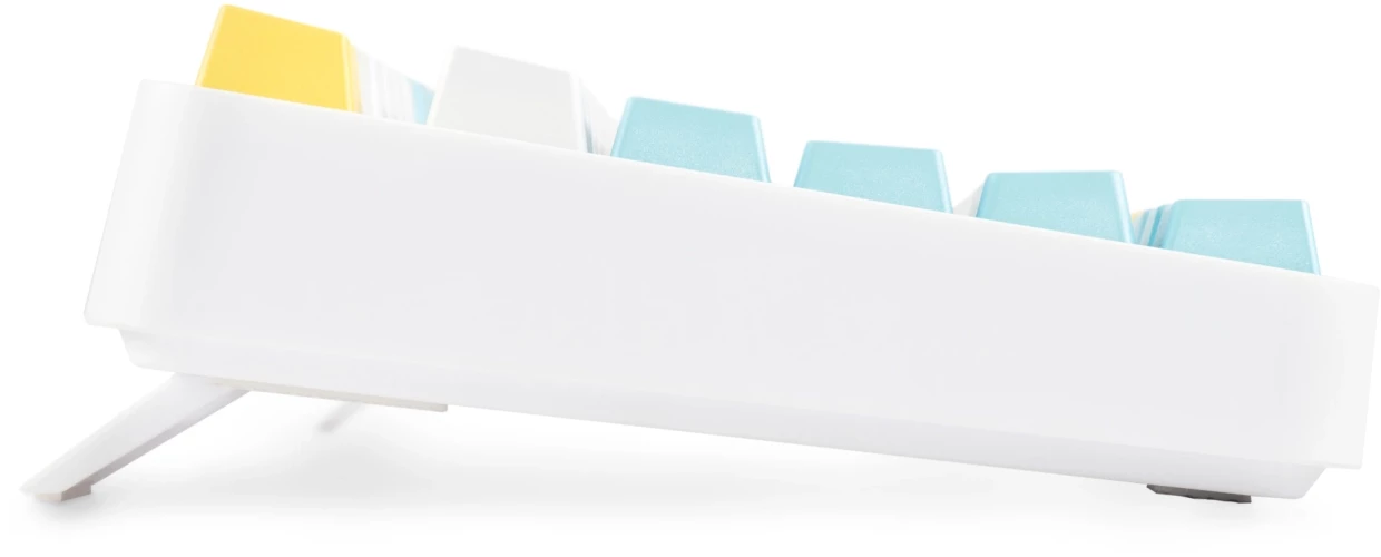 Клавиатура Оклик K951X механическая белый USB Multimedia LED (подставка для запястий) (1901079)