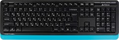 Клавиатура + мышь A4Tech Fstyler FG1010 клав:черный/синий мышь:черный/синий USB беспроводная Multimedia (FG1010 BLUE)