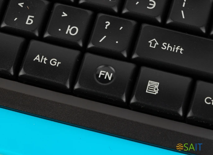 Клавиатура + мышь A4Tech Fstyler FG1010 клав:черный/синий мышь:черный/синий USB беспроводная Multimedia (FG1010 BLUE)