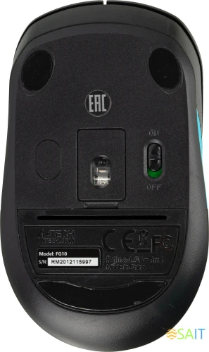 Клавиатура + мышь A4Tech Fstyler FG1010 клав:черный/синий мышь:черный/синий USB беспроводная Multimedia (FG1010 BLUE)