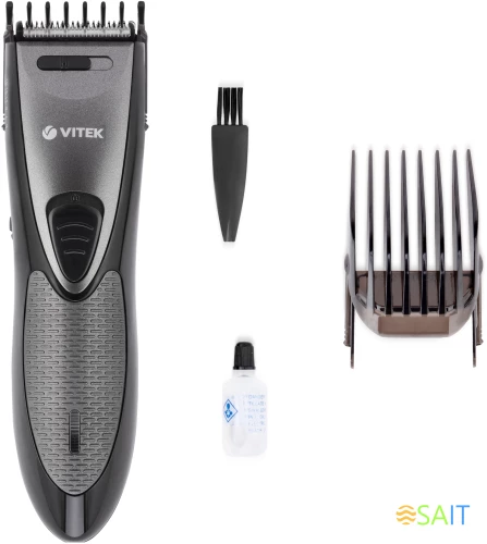 Машинка для стрижки Vitek VT-2567 графитовый 4.8Вт (насадок в компл:2шт)