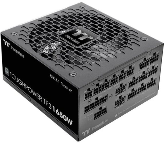 Блок питания Thermaltake ATX 1650W Toughpower TF3 Gen.5 80+ titanium (20+4pin) APFC 140mm fan color LED 16xSATA Cab Manag RTL