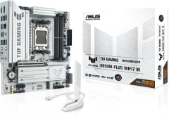 Материнская плата Asus TUF GAMING B850M-PLUS WIFI7 W Socket AM5 AMD B850 4xDDR5 mATX AC`97 8ch(7.1) 2.5Gg RAID+HDMI+DP
