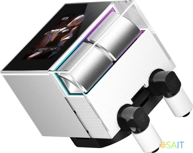 Система водяного охлаждения PcCooler DS360 Display Soc-AM5/AM4/1200/1700/1851 белый 4-pin Al LCD 310W Ret (DS360-WHNWXY-GL)