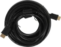 Кабель аудио-видео Buro BU-HDMI-v1.4-10M-FF HDMI (m)/HDMI (m) 10м. феррит.кольца позолоч.конт. черный