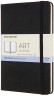 Блокнот для рисования Moleskine ART SKETCHBOOK ARTQP054 Medium 115x180мм 88стр. твердая обложка черный
