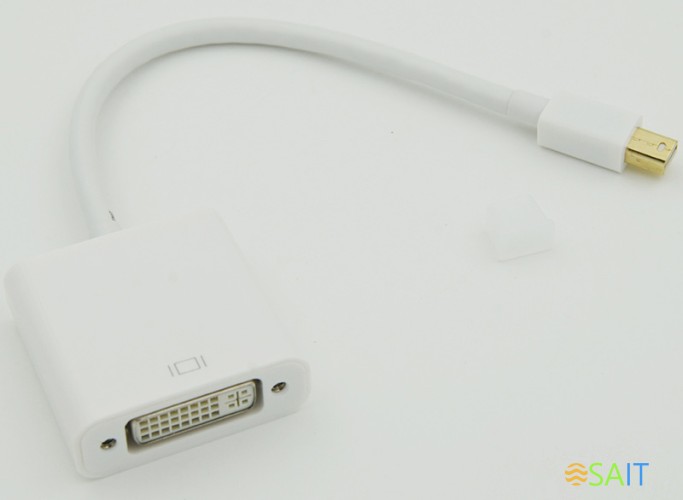 Переходник miniDisplayPort (m) DVI (f) белый