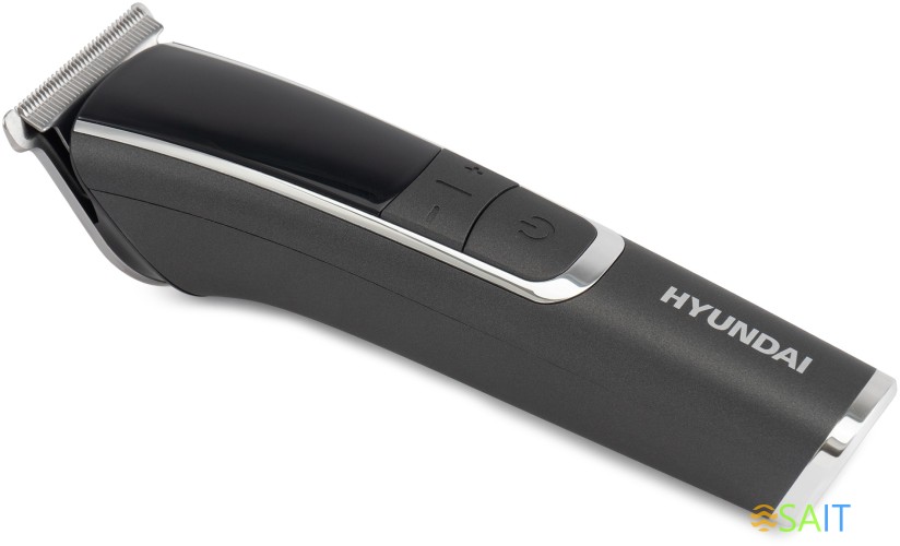 Триммер Hyundai H-HT6061 черный/серебристый (насадок в компл:4шт)