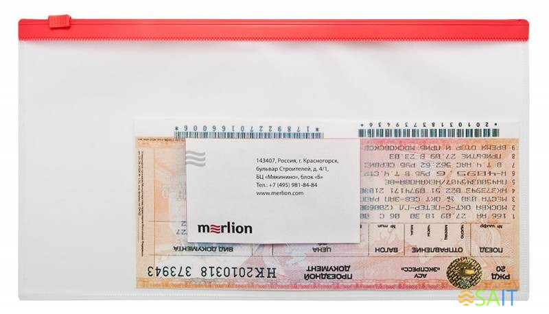 Папка на молнии ZIP Бюрократ -BPM6ABLUE полипропилен 0.15мм карм.для визит. цвет молнии синий Travel формат