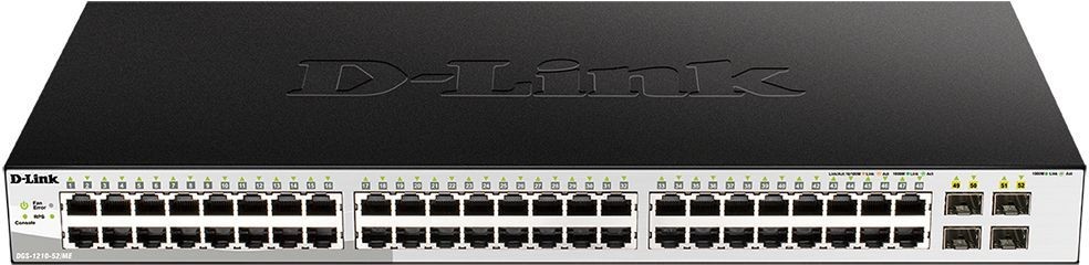 Коммутатор D-Link DGS-1210-52/ME/B1A (L2) 48x1Гбит/с 4SFP управляемый
