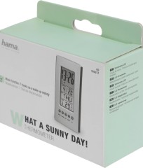 Термометр Hama H-186357 серебристый/черный