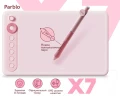 Графический планшет Parblo Intangbo X7 USB Type-C розовый