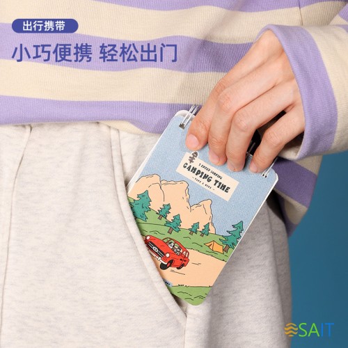 Блокнот Deli L98100 100л линейка ассорти