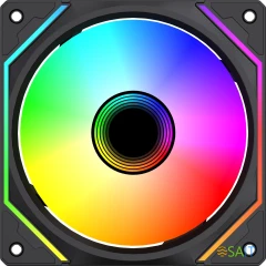 Вентилятор для корпуса Bloody BD-CF120ARGB5 ARGB 120х120x25 черный 4-pin 29дБ (BD-CF120ARGB5-BK) Ret