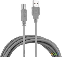 Кабель Buro USB A(m) USB B(m) 3м (BHP RET USB_BM30) серый (блистер)