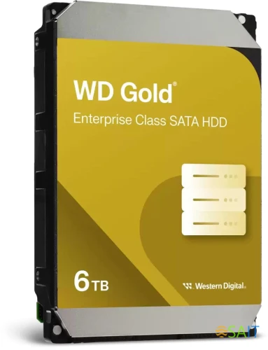Жесткий диск WD SATA-III 6TB WD6004FRYZ Server Gold 512E (7200rpm) 256Mb 3.5"