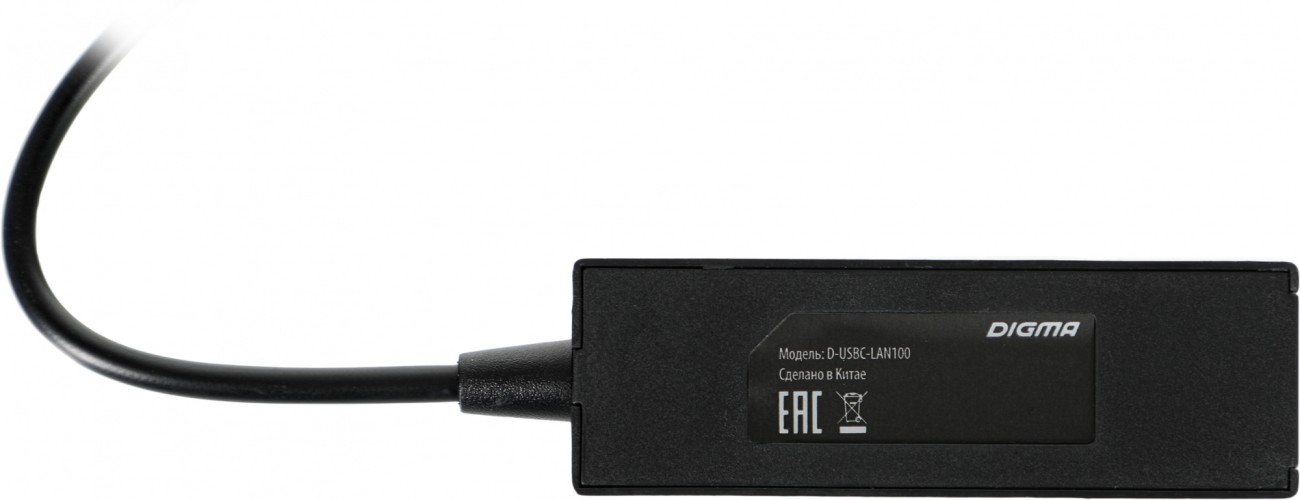 Сетевой адаптер Fast Ethernet Digma D-USBC-LAN100 USB Type-C