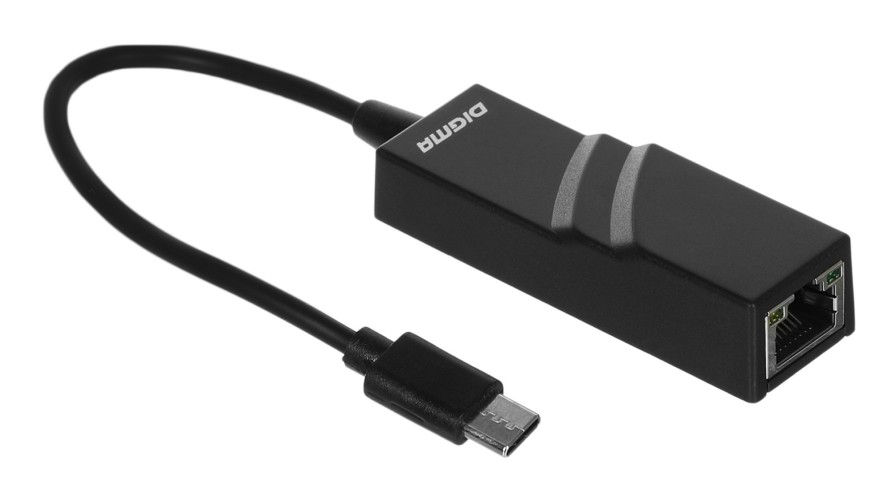 Сетевой адаптер Fast Ethernet Digma D-USBC-LAN100 USB Type-C