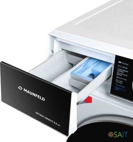 Стиральная машина Maunfeld MFWM148IWHT класс: A+++ загр.фронтальная макс.:8кг белый инвертор