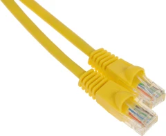 Патч-корд Buro UTP-5E-1,5M-Y UTP 4 пары cat.5E CCA molded 1.5м желтый RJ-45 (m)-RJ-45 (m)