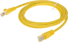 Патч-корд Buro UTP-5E-1,5M-Y UTP 4 пары cat.5E CCA molded 1.5м желтый RJ-45 (m)-RJ-45 (m)