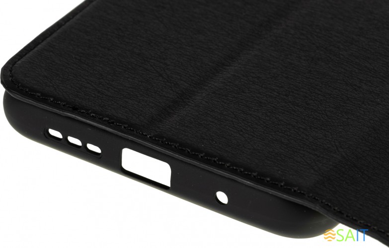 Чехол (флип-кейс) DF для Xiaomi Poco M3 poFlip-03 черный (DF POFLIP-03 (BLACK))