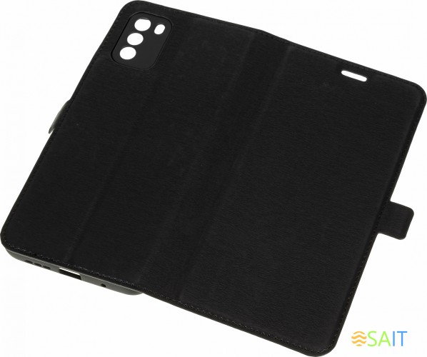 Чехол (флип-кейс) DF для Xiaomi Poco M3 poFlip-03 черный (DF POFLIP-03 (BLACK))