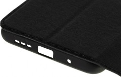 Чехол (флип-кейс) DF для Xiaomi Poco M3 poFlip-03 черный (DF POFLIP-03 (BLACK))