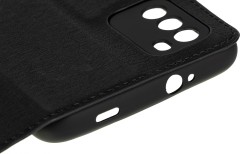 Чехол (флип-кейс) DF для Xiaomi Poco M3 poFlip-03 черный (DF POFLIP-03 (BLACK))