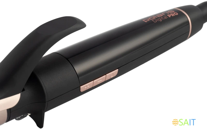 Щипцы Polaris PHS 2533KT Digital Pro 50Вт черный/розовый макс.темп.:200С покрытие:керамическое (PHS 2533KT)