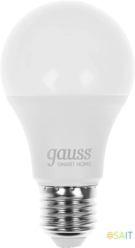 Умная лампа Gauss IoT Smart Home E27 8.5Вт 806lm Wi-Fi (упак.:1шт) (1130112)