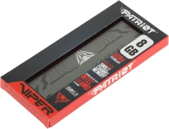 Память DDR4 8Gb 3200MHz Patriot PVS48G320C6 Viper Steel RTL Gaming PC4-25600 CL16 DIMM 288-pin 1.35В с радиатором Ret