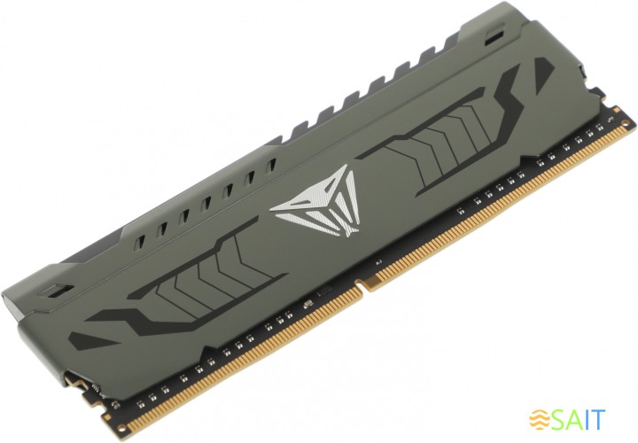 Память DDR4 8Gb 3200MHz Patriot PVS48G320C6 Viper Steel RTL Gaming PC4-25600 CL16 DIMM 288-pin 1.35В с радиатором Ret